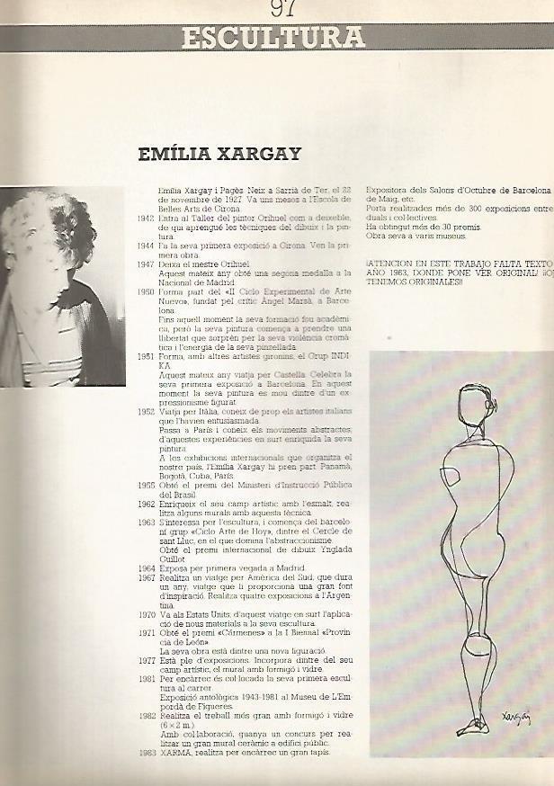 LAMINA 15263: Esculturas de Emilia Xargay