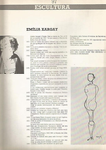 LAMINA 15263: Esculturas de Emilia Xargay