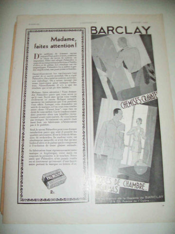 LAMINA 15112: Publicidad de Barclay y Palmolive