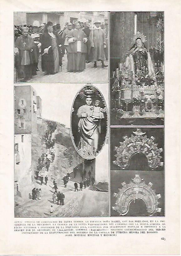 LAMINA 15204: Fiestas de Santa Teresa en Avila