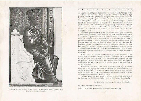 LAMINA 15202: Estatua de San Pedro 
