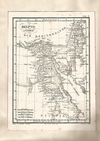 LAMINA 15209: Mapa de Egipto antiguo