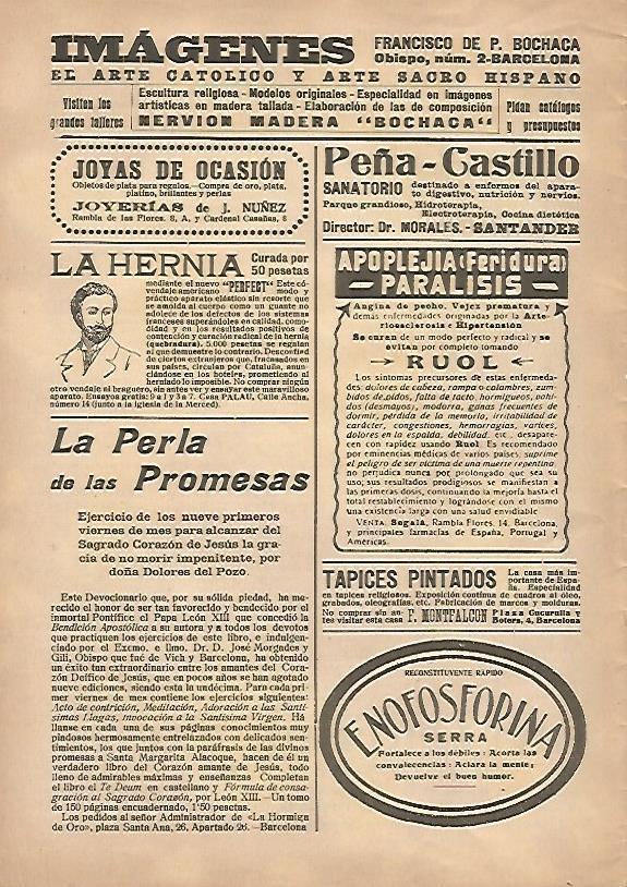 LAMINA 15196: Publicidad de La Perla de las Promesas