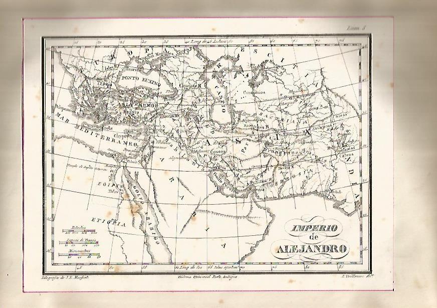 LAMINA 15219: Mapa del Imperio de Alejandro Magno