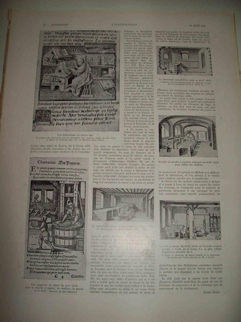 LAMINA 15028: Las bibliotecas de la Edad Media