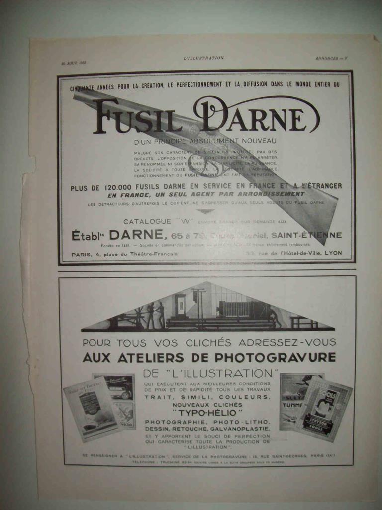 LAMINA 15011: Publicidad Fusil Darne 