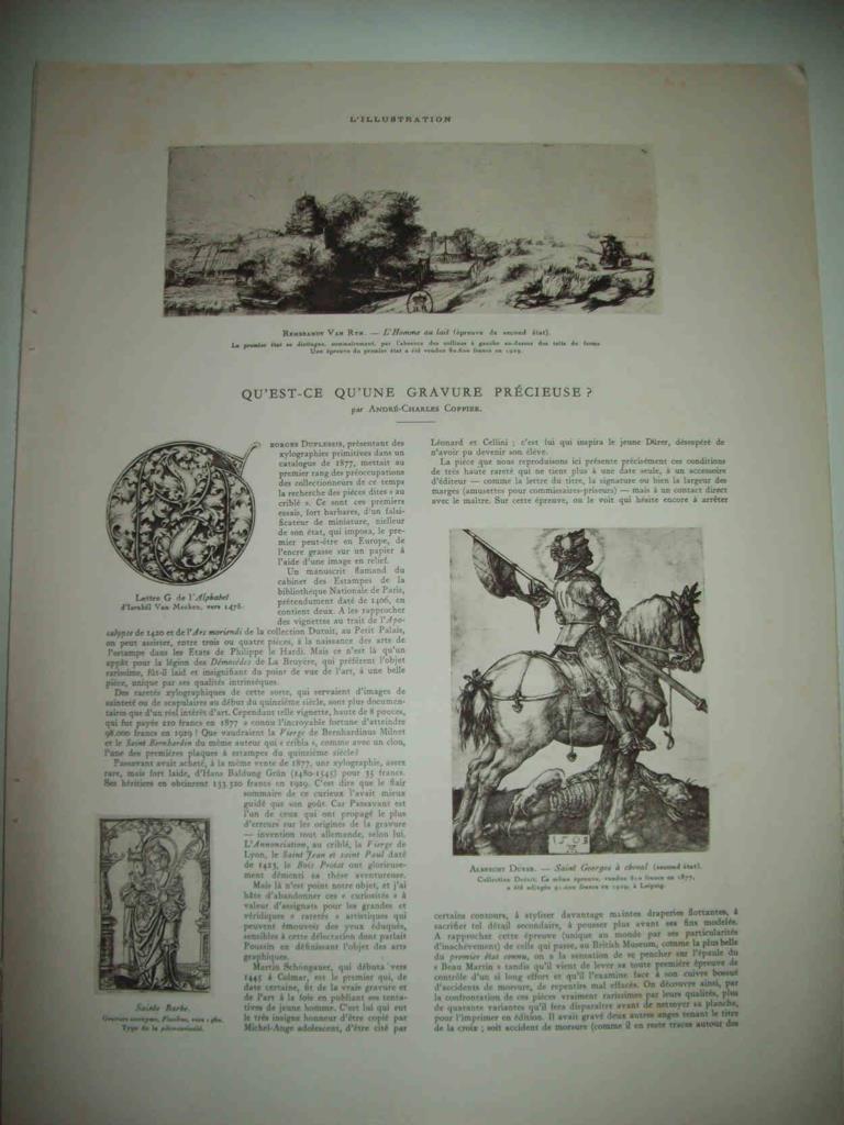 LAMINA 15019: San Jorge, por Albrecht Durer