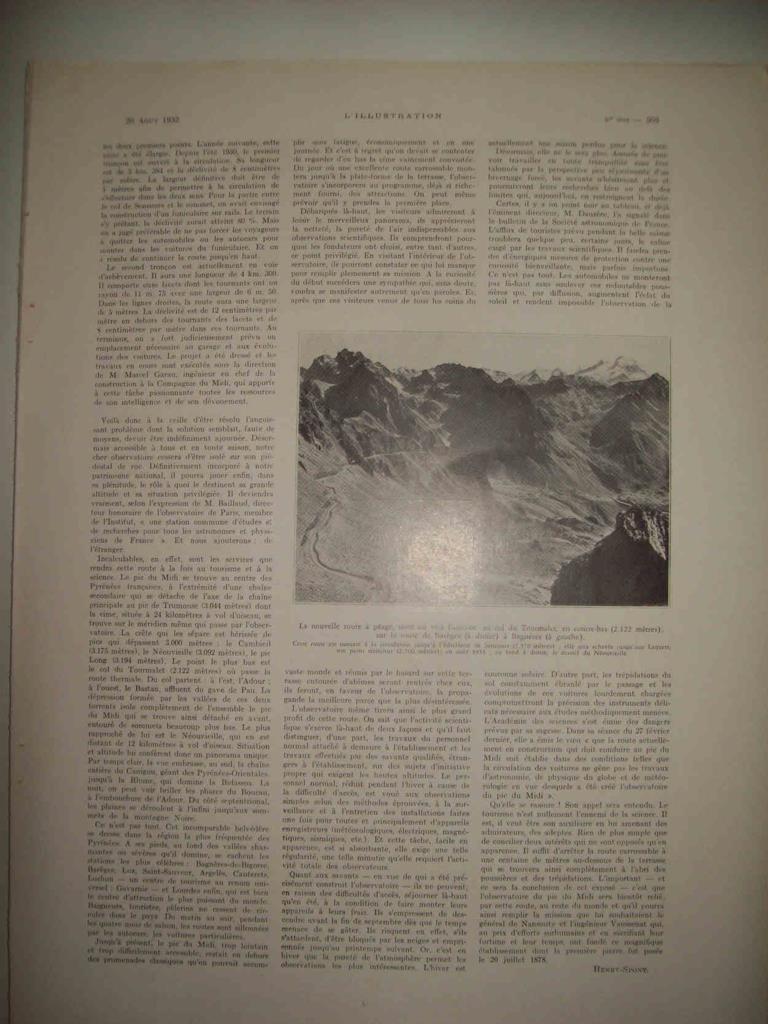 LAMINA 15018: Ruta de Tourmalet
