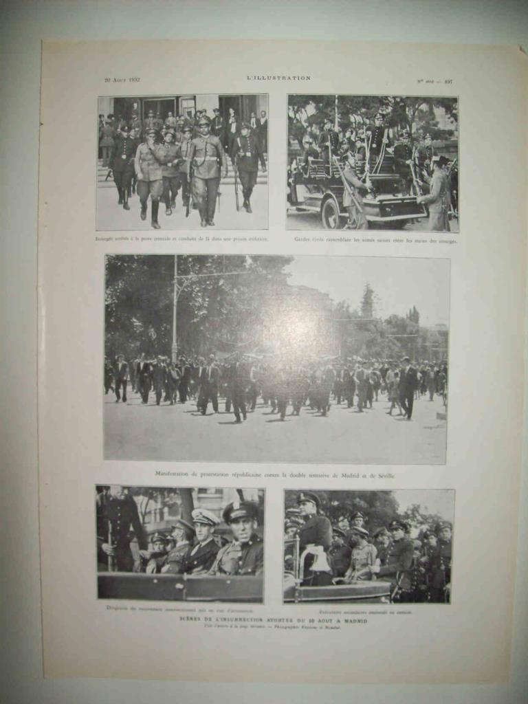 LAMINA 15015: Insurrecciones en Madrid el 10 de agosto de 1932