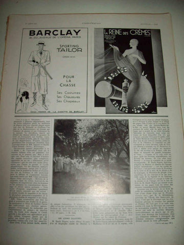 LAMINA 15079: Publicidad de Barclay y La Reine des Cremes 