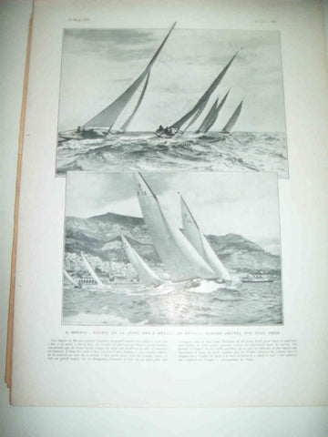 LAMINA 15107: Veleros en Monaco