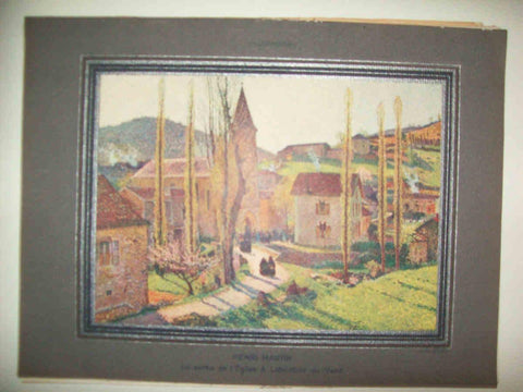 LAMINA 15104: La sortie de l'Eglise a Labastide du Verd, por Henri Martin