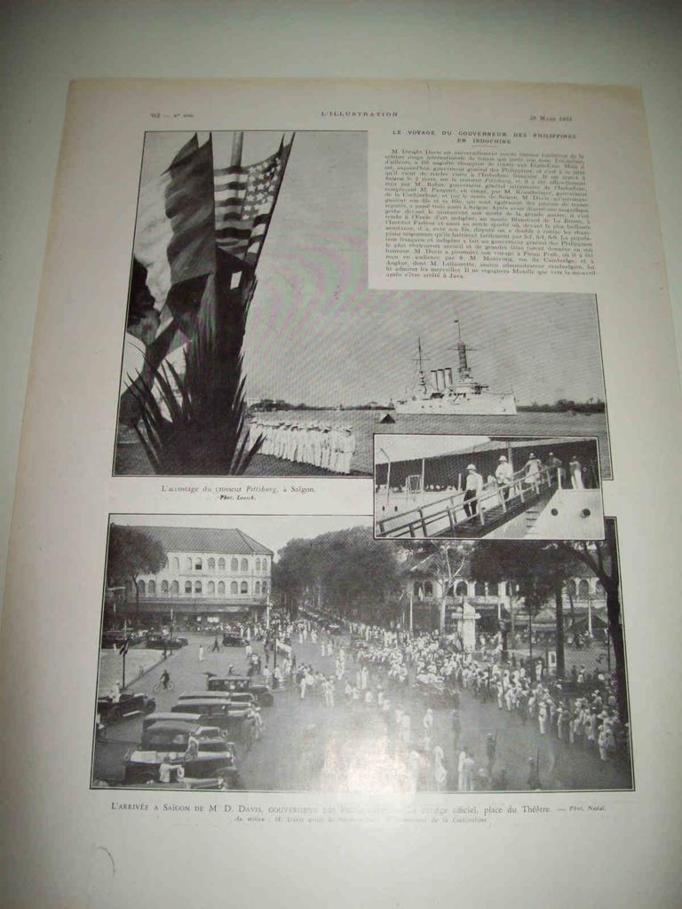 LAMINA 15097: Llegada a Saigon de M. D. Davis, gobernador de Flipinas