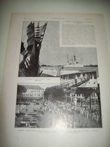 LAMINA 15097: Llegada a Saigon de M. D. Davis, gobernador de Flipinas