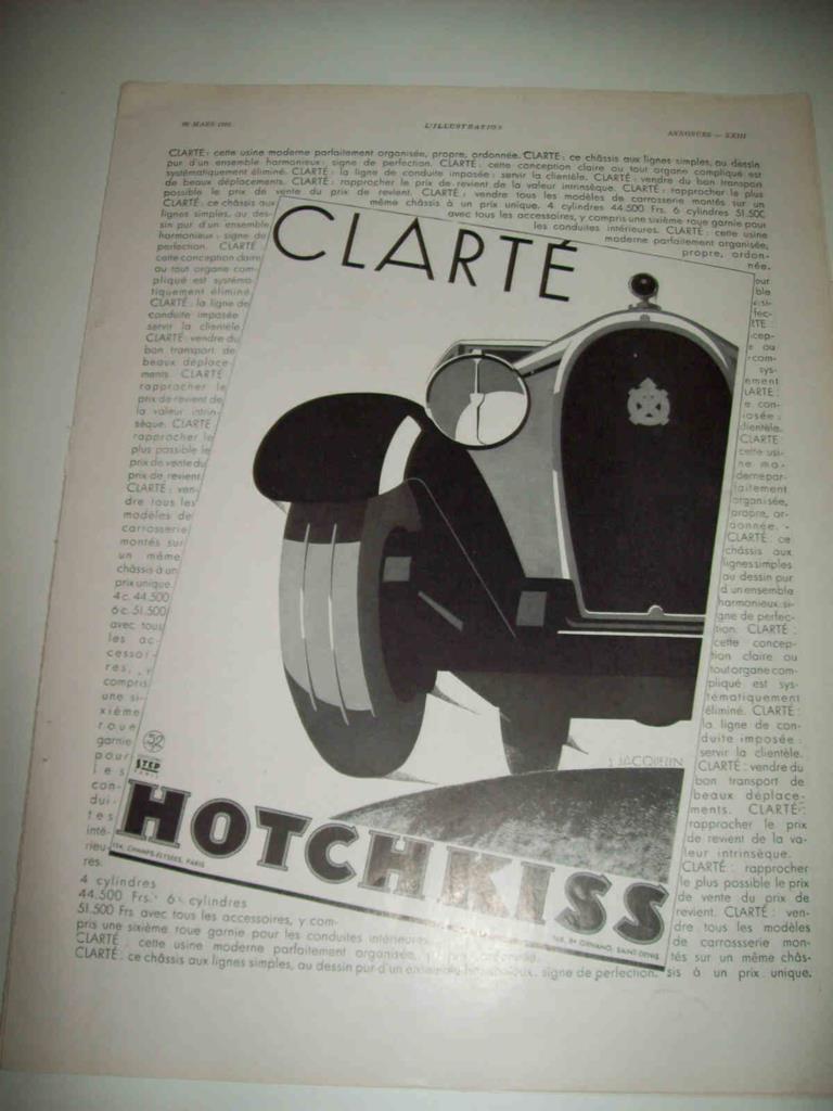 LAMINA 15094: Publicidad de Hotchkiss