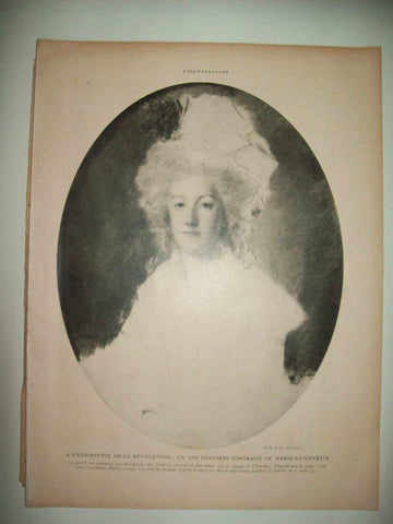 LAMINA 15100: Retrato de Maria Antonieta