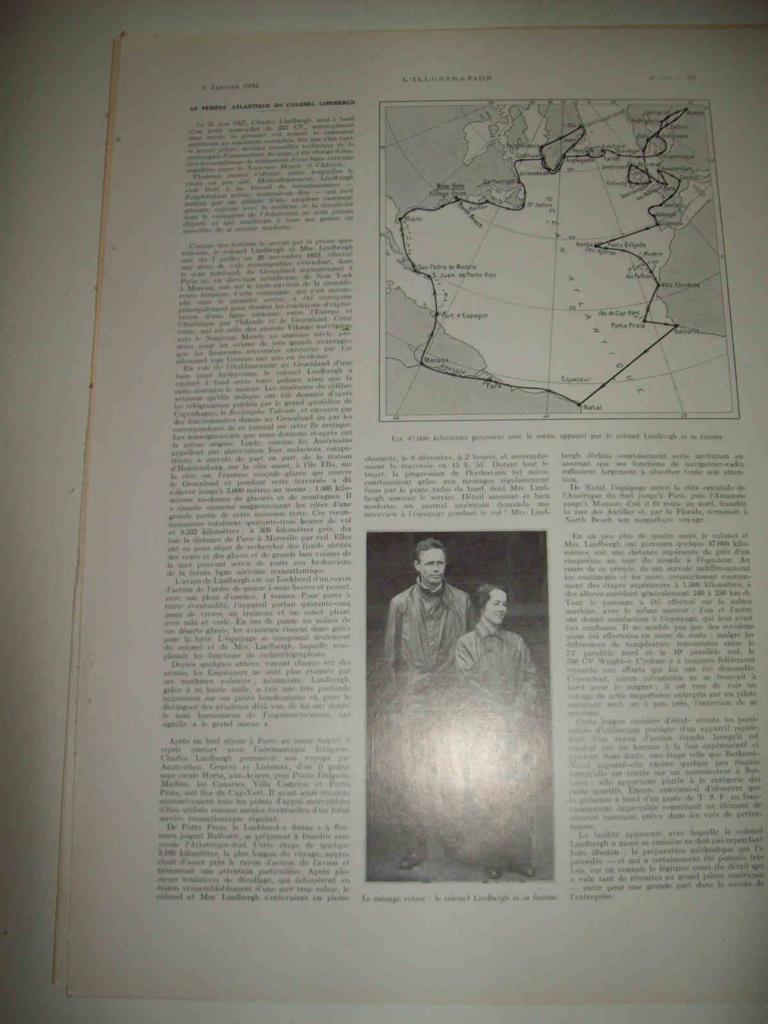 LAMINA 15048: El coronel Lindbergh y su esposa