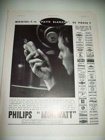 LAMINA 15036: Publiciad Philips Miniwatt