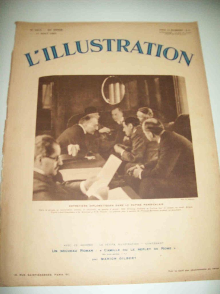 LAMINA 15059: Portada L'Illustration, numero 4613 de 1 de agosto de 1931