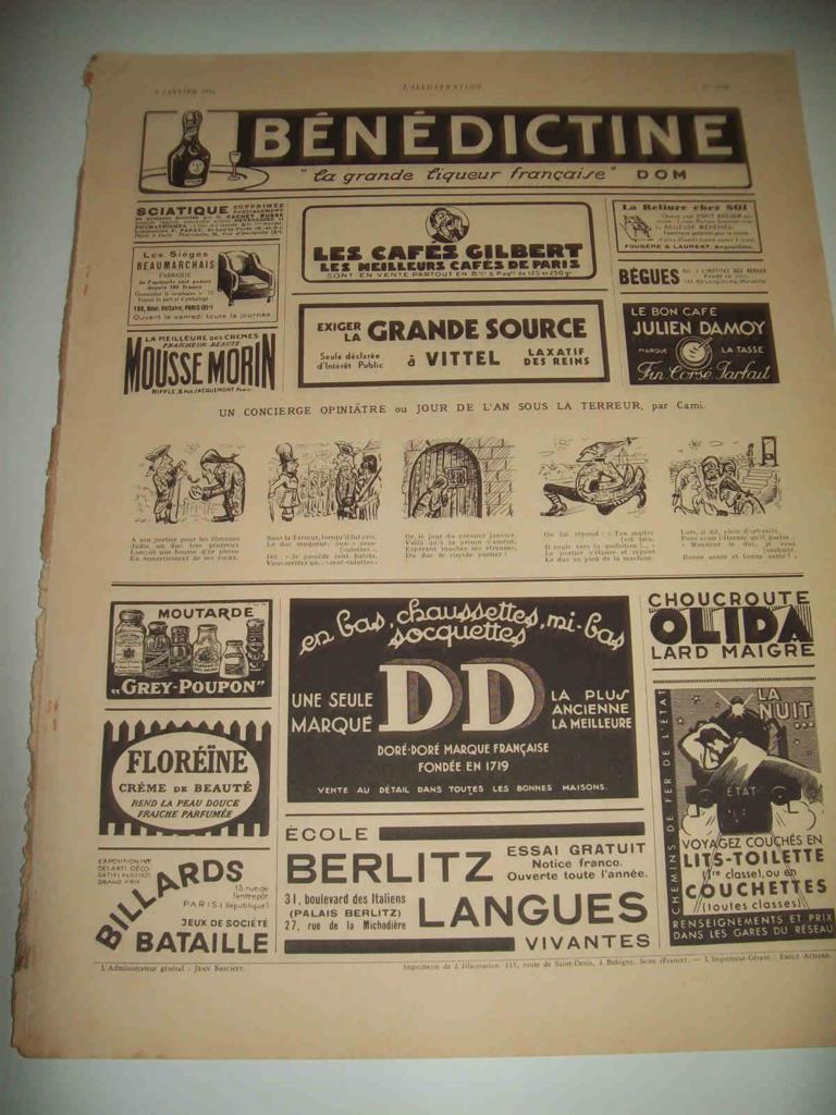 LAMINA 15058: Contraportada publicitaria L'Illustration numero 4740 