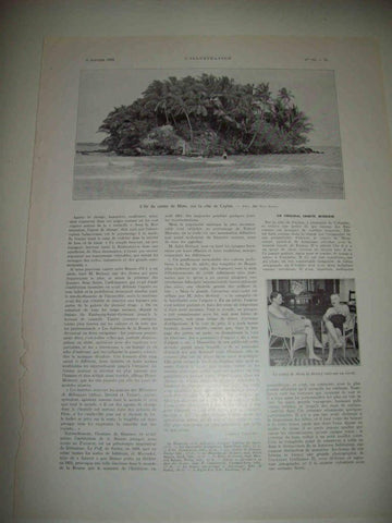 LAMINA 15056: Isla del conde de Moni en Sri Lanka