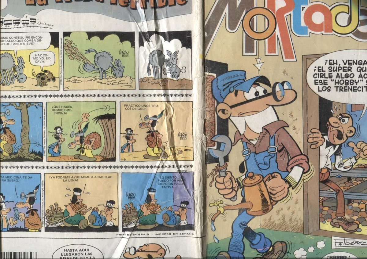 Super Mortadelo numero 223: (numerado 1 en trasera, aviejado)