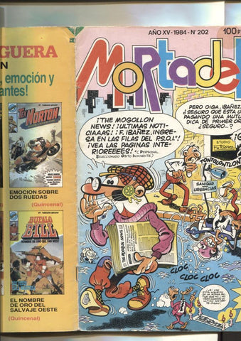 Super Mortadelo numero 202: (numerado 5 en trasera)