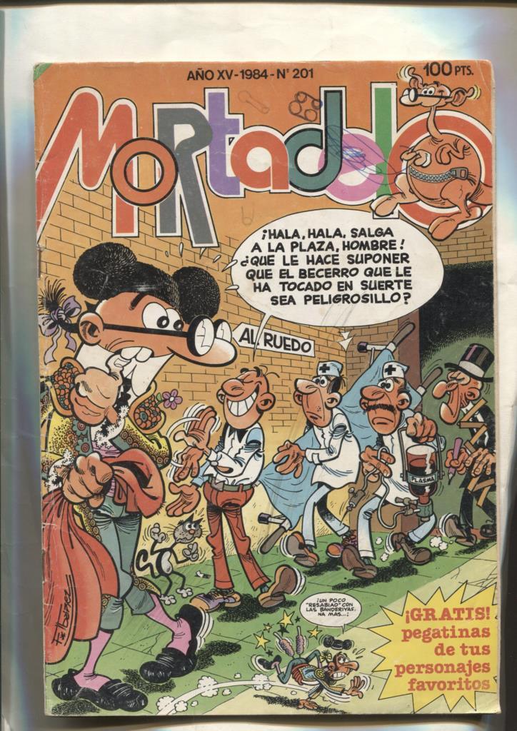 Super Mortadelo numero 201 (numerado 5 en trasera) (dibujo estupido en cubierta)
