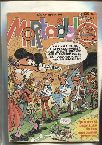 Super Mortadelo numero 201 (numerado 5 en trasera) (dibujo estupido en cubierta)
