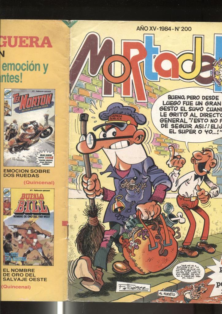 Super Mortadelo numero 200: (numerado 3 en trasera)