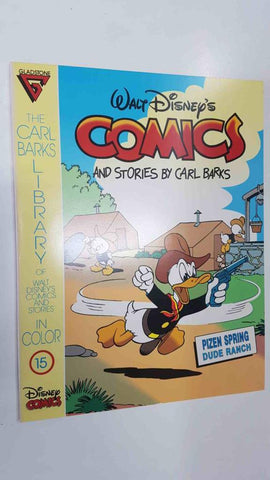 The Carl Barks Library of Walt Disney num 15 Disneys Comics and Stories in Color - Pizen Spring Dude Ranch, Rival Beachcombers