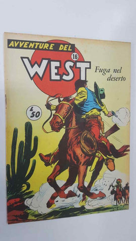 Avventure del West num 16 - Fuga nel deserto. Serie Apache 15 Marzo 1958