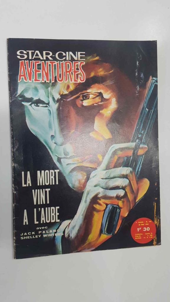 Star-Cine Aventures: num 144 (1964) - La Mort Vint a lAube avec Jack Palanc, Shelley Winters. Foto contraportada: Peter Palmer