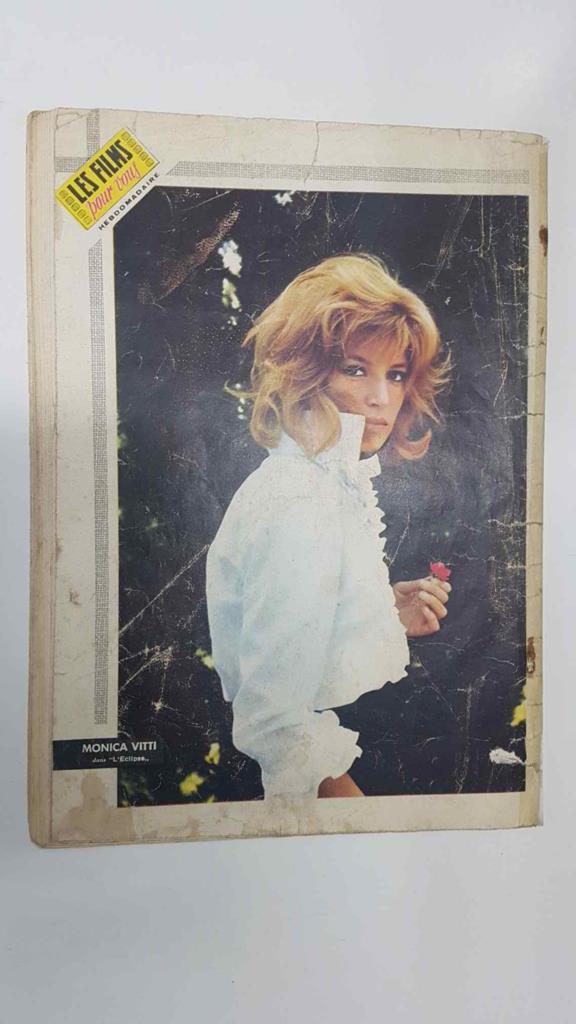Les Films pour vous Hebdomadaire num 295 (aout 1962) - Trafiquants de nuit. Foto contraportada: Monica Vitti dans lEclipse