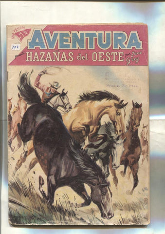 Novaro: Aventura numero 107: Hazañas del oeste por Zane Grey