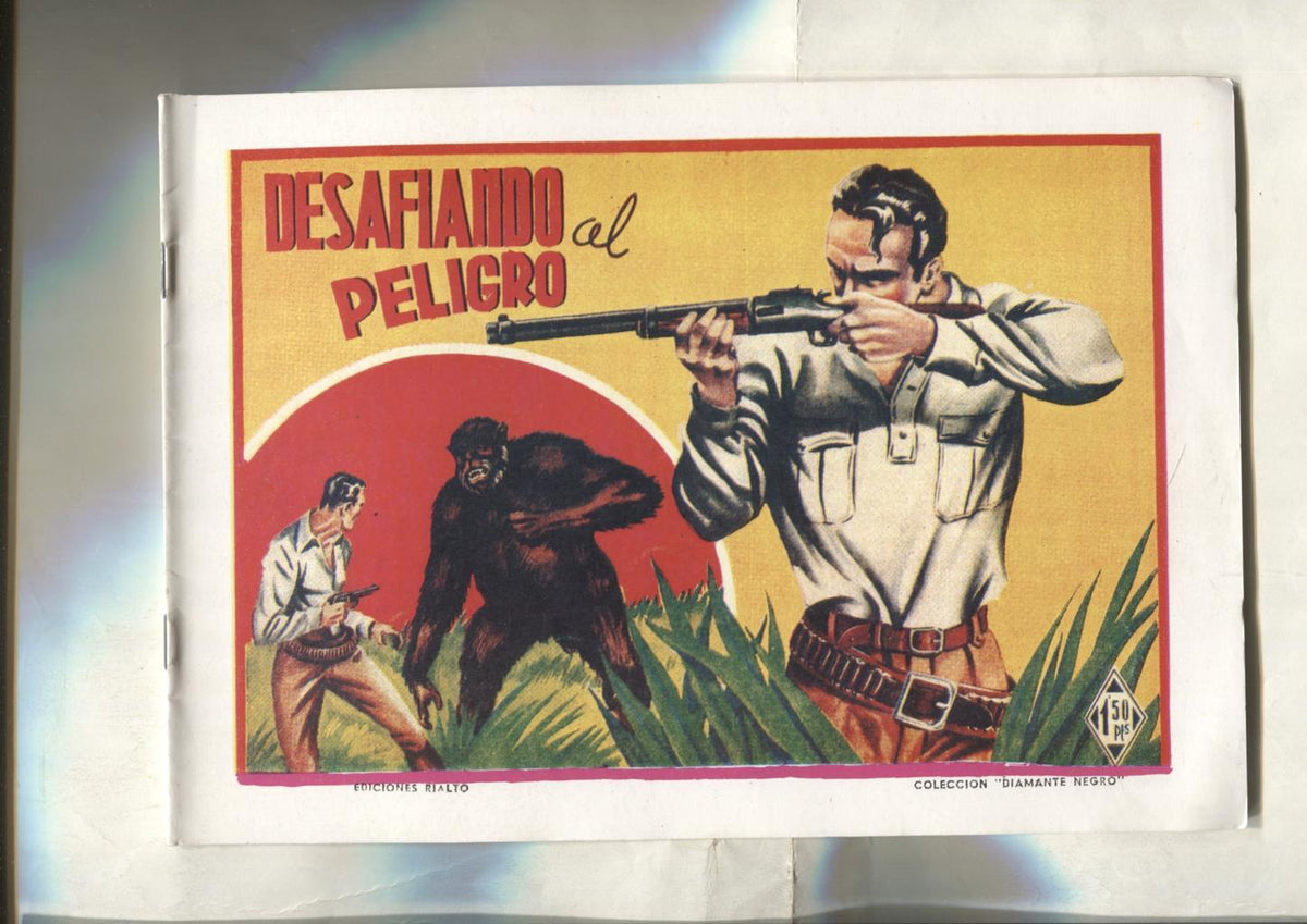 Facsimil: Diamante Negro: Desafiando el peligro, dibujo de Muro