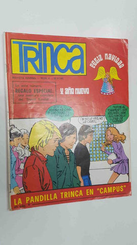Revista juvenil: Trinca num 4, 20 de dic de 1970 - La pandilla Trinca en Campus. Regalo especial: una aventura completa del Sheriff Kendall