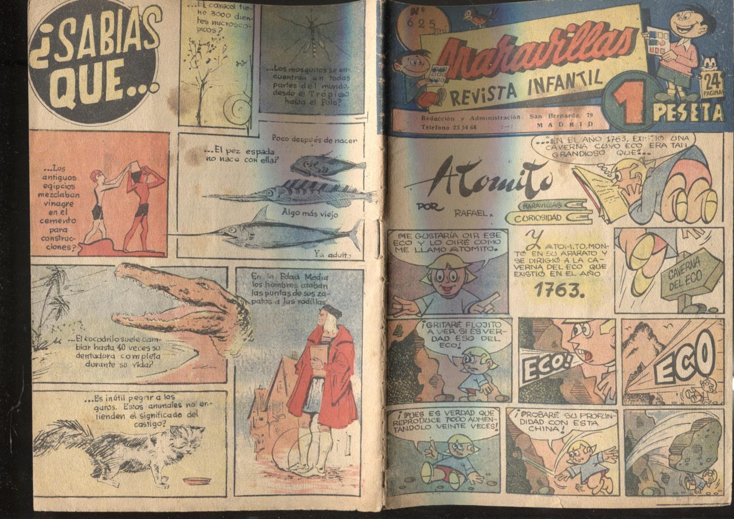 Maravillas revista infantil numero 625 (aviejada)