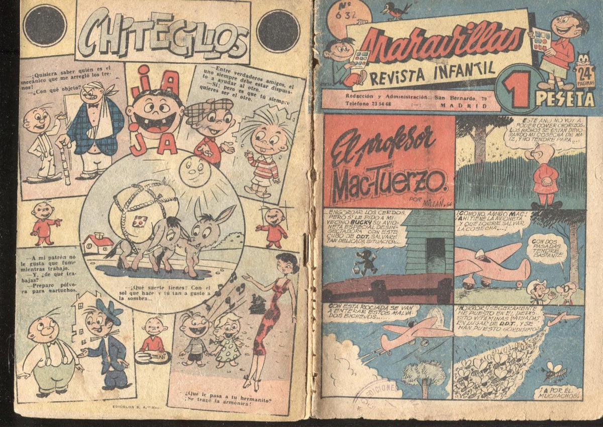 Maravillas revista infantil numero 632 (aviejada y con la cubierta suelta)