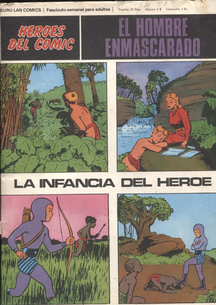 Hombre Enmascarado/Phantom de Burulan SOLO CUBIERTA nº 01: la infancia del heroe