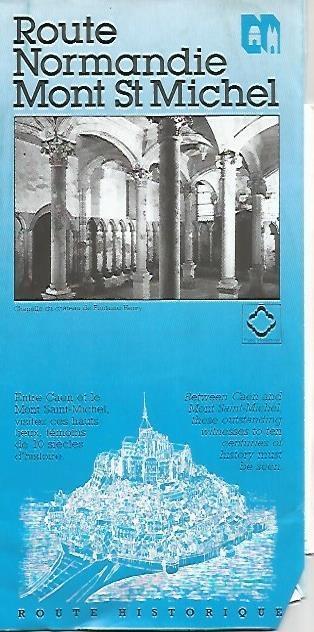 LAMINA 16065: Prospecto de turismo de la Route Normandie Mont St Michel, Francia
