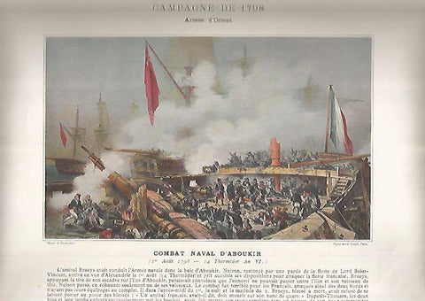 LAMINA 16047: Combate naval de Aboukir en 1798