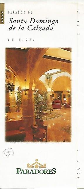 LAMINA 16071: Parador de Santo Domingo de la Calzada. Diptico de turismo