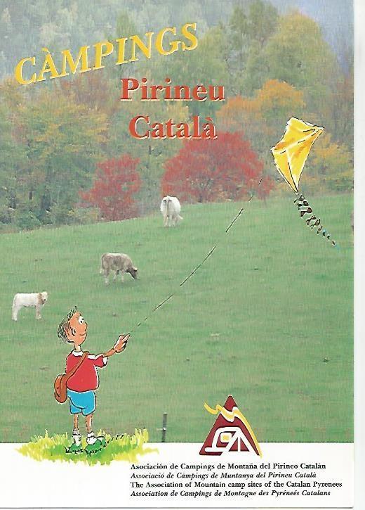 LAMINA 16087: Diptico de los Campings del Pirineo Catalan
