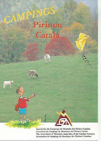 LAMINA 16087: Diptico de los Campings del Pirineo Catalan
