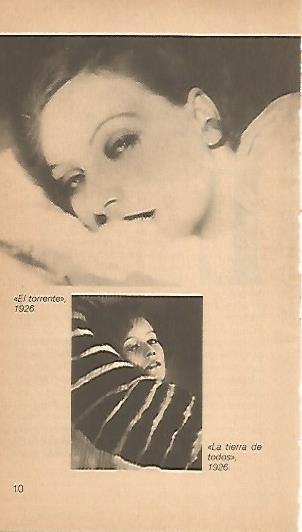 LAMINA 16001: Greta Garbo en El Torrente y en La tierra de todos