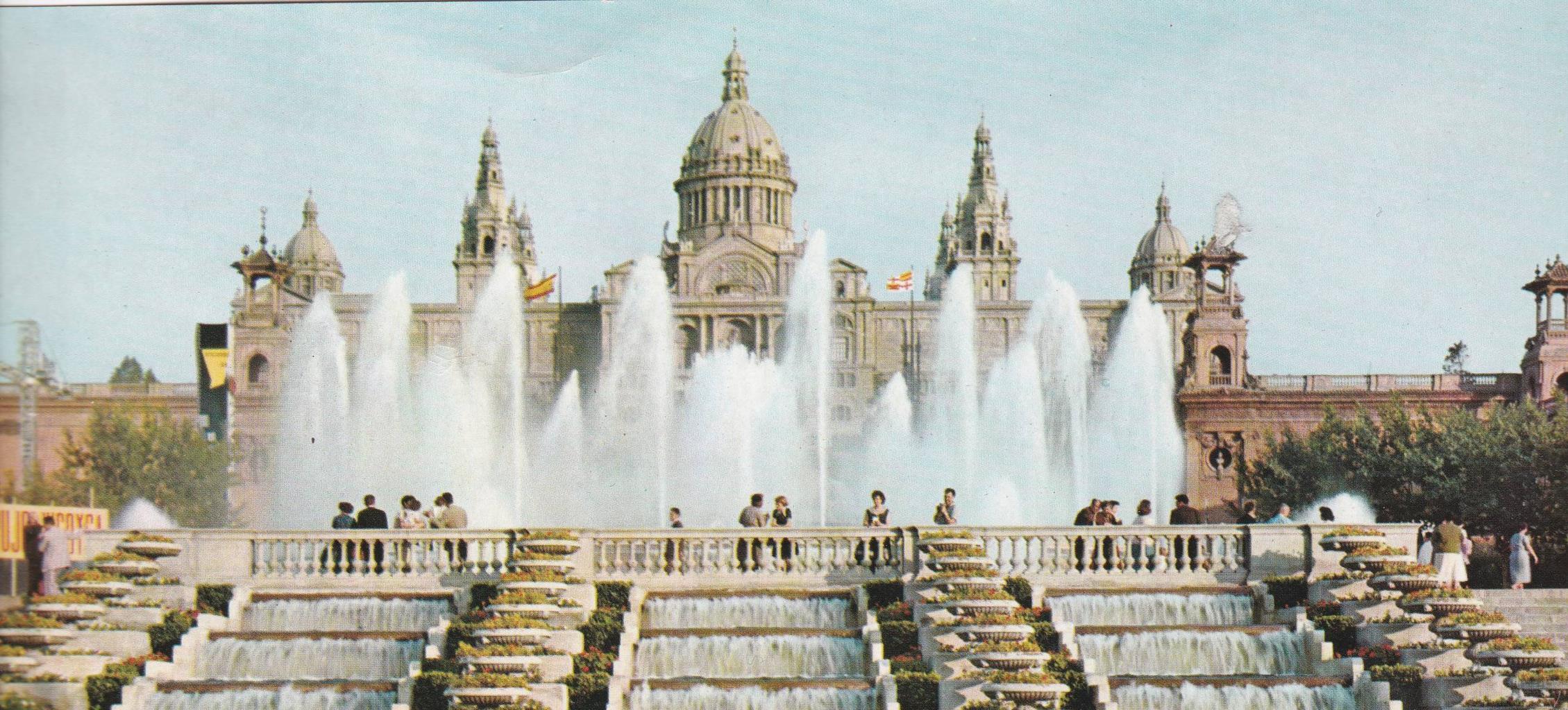 POSTAL B13155: BARCELONA: FUENTE DE MONJUIC