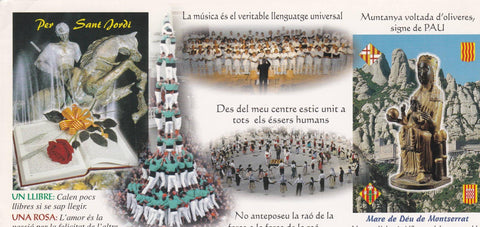 POSTAL B13215: SIGNOS DE IDENTIDAD CATALANA. DIVERSOS ASPECTOS