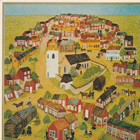 POSTAL B13221: DEM GAMLA STADEN. INGER ANDERSSON