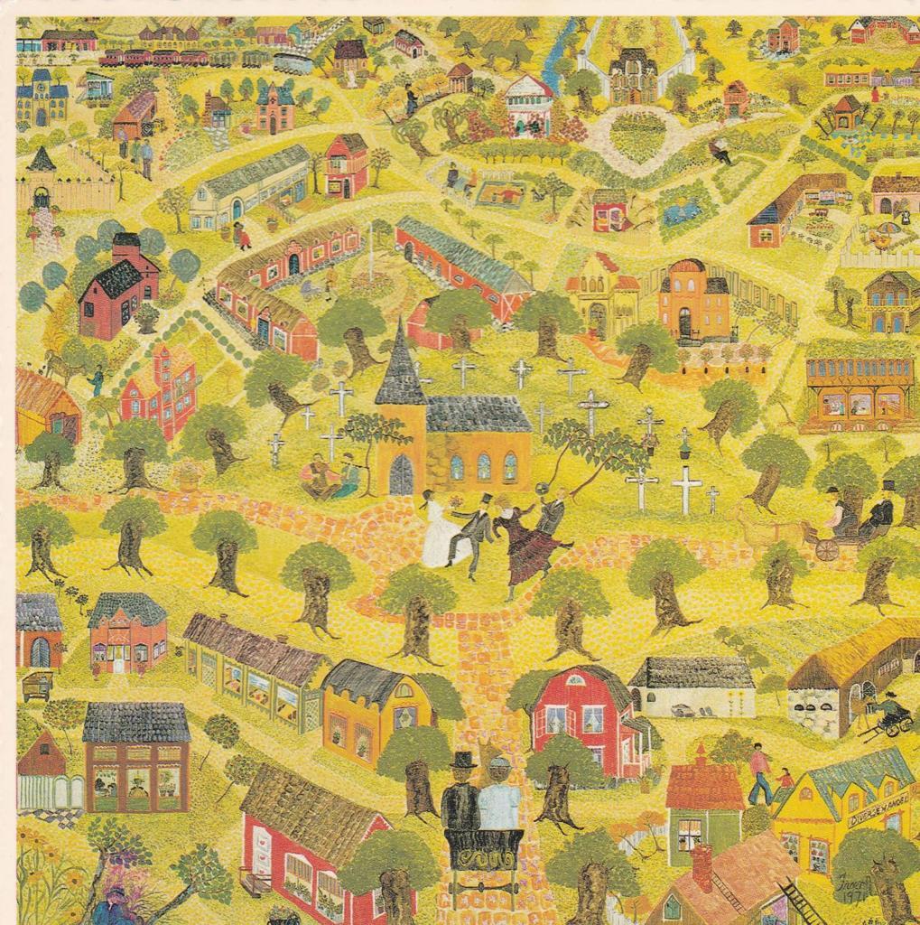 POSTAL B13224: DEM GAMLA STADEN. INGER ANDERSSON